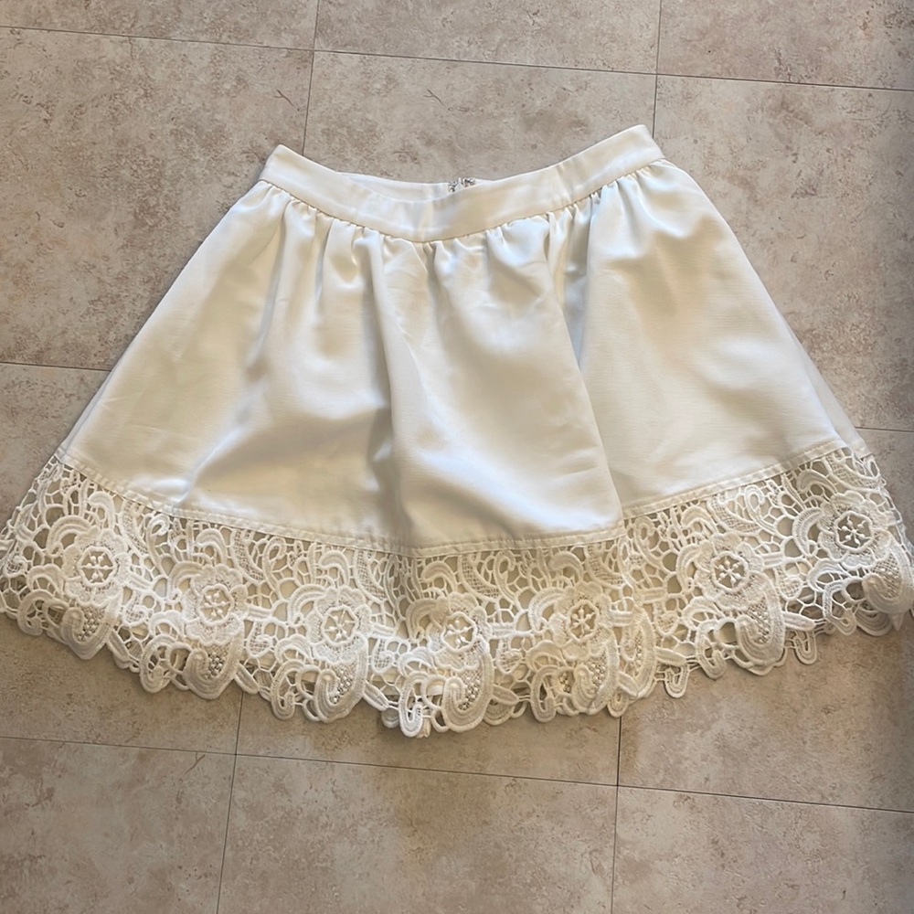 Express white skirt - with pockets!